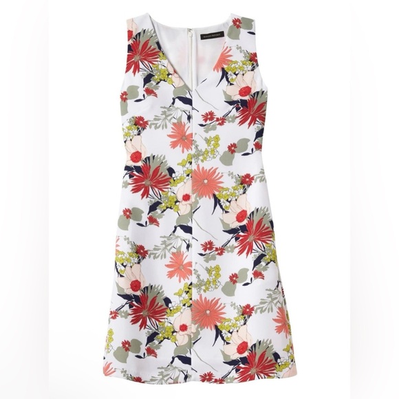 BANANA REPUBLIC PRINT SHEATH DRESS size 4 - Picture 1 of 7